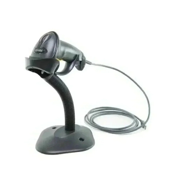 Symbol LS2208 Digital Handheld Barcode Scanner with Stand and USB Cable, Black - Picture 1 of 7